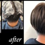 メンズで黒髪からブリーチなしの明るさの限界アッシュカラー【のぶひろさん】の髪色@名古屋