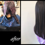 名古屋でブリーチなしでラベンダーグレージュが透明感抜群【みさきさん】の髪色