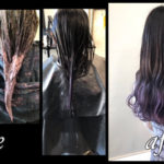 愛知県名古屋市でブリーチの土台からピンクパープルのヘアカラーは色落ちが綺麗|みさきさんの髪色