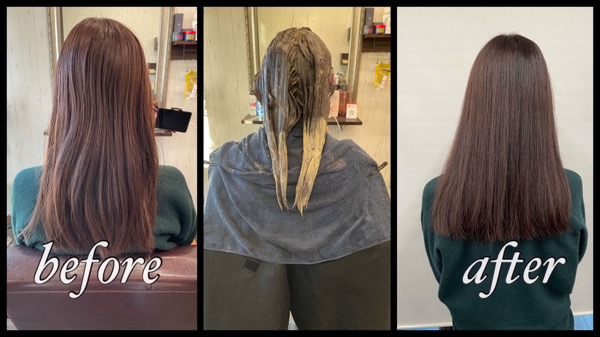 愛知名古屋で暗め透明感グレージュ さやさんの髪色 名古屋塩釜口外国人風カラーが得意な寺島洋輔ヘアカラーblog