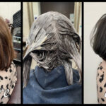 愛知名古屋でツヤがでると評判なイノアカラーで明るめグリーンが色落ち綺麗